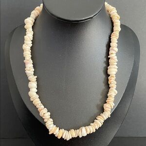 Vintage Puka Shell Chunky Hawaiian Necklace